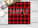 Scottish Plaid Patterned Adhesive Vinyl 333